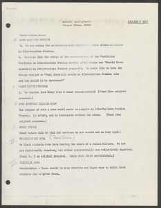 Summary of Events of May 25-28, 1969 document