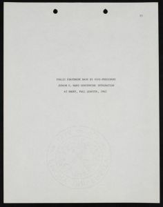 History of integration at Emory, 1966, Section I