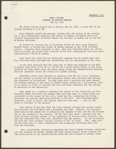Summary of Events of May 25-28, 1969 document