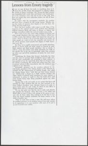 Newspaper clippings and other materials relating to the Sabrina Collins case