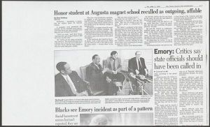 Newspaper clippings and other materials relating to the Sabrina Collins case