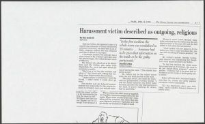 Newspaper clippings and other materials relating to the Sabrina Collins case
