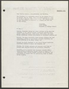 Summary of Events of May 25-28, 1969 document