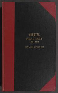 Minutes, Board of Regents, 1945-1946, July 1, 1945-June 30, 1946