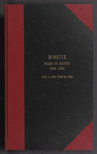Minutes, Board of Regents, 1960-1961, July 1, 1960-June 30, 1961