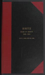 Minutes, Board of Regents, 1963-1964, July 1, 1963-June 30, 1964