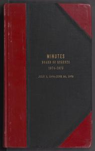 Minutes, Board of Regents, 1974-1975, July 1, 1974-June 30, 1975
