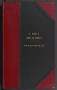 Minutes, Board of Regents, 1977-1978, July 1, 1977-June 30, 1978