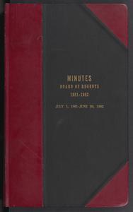 Minutes, Board of Regents, 1981-1982, July 1, 1981-June 30, 1982