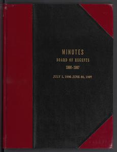 Minutes, Board of Regents, 1996-1997, July 1, 1996-June 30, 1997