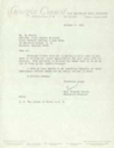 Georgia Council on Human Relations, correspondence, 1965-1967