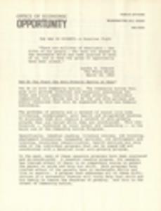Poverty, printed materials, 1965-1966