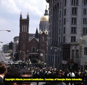Funeral procession of Martin Luther King Jr., 1968