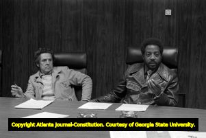 ECCO Director John McCown during a committee meeting, 1972