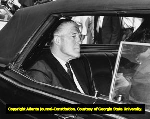 Gov. George W. Romney attending the funeral of Martin Luther King Jr., 1968