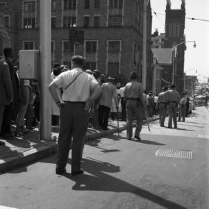 Civil rights marchers, Georgia State Capitol, Atlanta, Georgia, May 17, 1960.