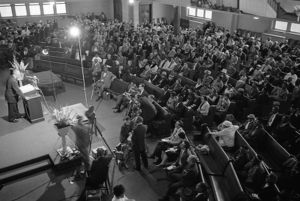Integration rally, Wheat Street Baptist Church, Atlanta, Georgia, February 19, 1961.