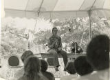 Lyn Wells speaking to group