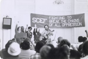 Musical group performing on stage