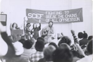 Musical group performing on stage