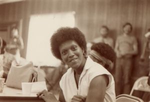 Candid shot of woman