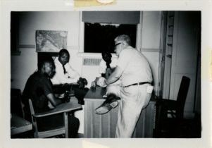 Group meeting in small office