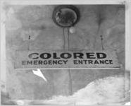 Segregated emergency entrance sign