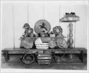 Works Progress Administration handicraft baskets, Key West, Florida, 1936