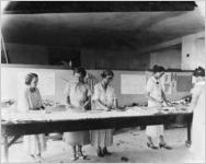 Female seamstresses working, Florida