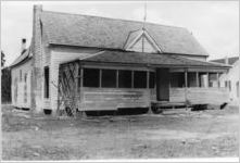Additional view of old school building, Telogia, Florida, October 12, 1936