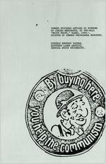 Anti-Semitic stickers placed in Jewish merchant windows, Miami, Florida, circa 1940