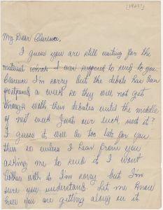 Correspondence