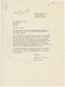 Correspondence