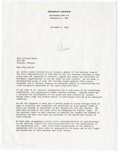 Arnold, Thurman - National Council for Civil Responsibility, 1965