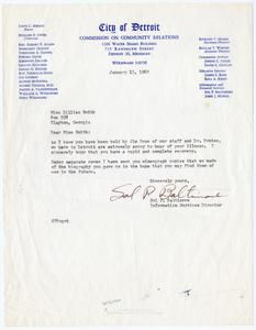 Baltimore, Sol P. - Detroit Commission on Community Relations, 1962