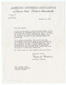 Buckley, Elizabeth - American Unitarian Association, 1954