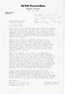 Carter, Hodding III - Nieman Fellow at Harvard and Delta Democrat-Times Associate Editor, 1966