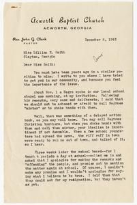 Clark, John G.- Acworth Baptist Church, 1943