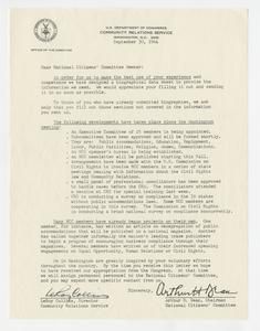 Dean, Arthur H. - Community Relations Service, U.S. Department of Commerce, 1964