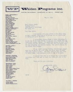Dillon, Grace - Director, Walden Programs inc., 1955