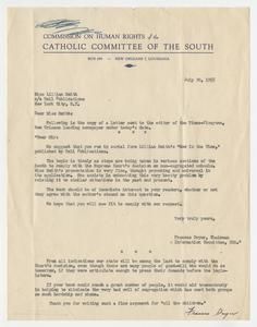 Dweyer, Frances - Commission on Human Rights of the Catholic Committee of the South, 1955
