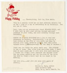 Egan, Marion M. - Editor, Lake Lotawana News, 1964