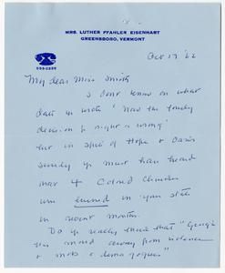 Eisenhart, Mrs. Luther Pfahler, 1962