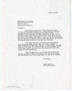 Emory University Clinic - Department of Accounts, 1958