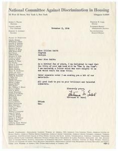 Gabel, Hortense W. - Director, National Committee Against Discrimination in Housing, 1954