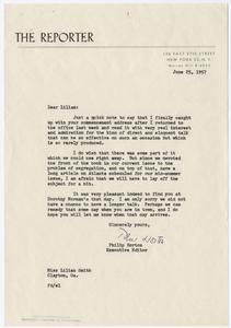 Horton, Phillip - Executive Director, The Reporter, 1957