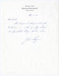 Hozue, Jackie - Stetson University , 1963