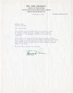 Lane, Howard - Professor of Education, New York University, 1957