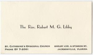 Libby, Rev. Robert M. G.