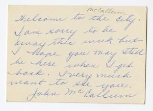McCallum, John Hamilton - Harcourt, Brace and Company, 1955-1958